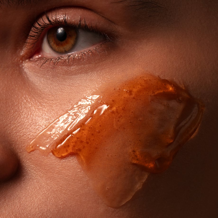 image of applying mask on a lady's face