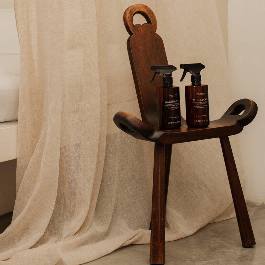 Linen & Room sprays on chair